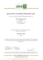 Optaglio ISO Certificate